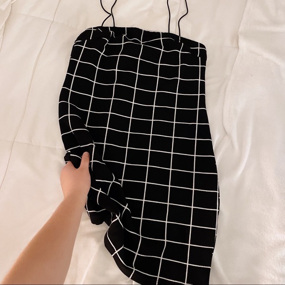 ☼ black & white bodycon dress - Picture 5 of 8